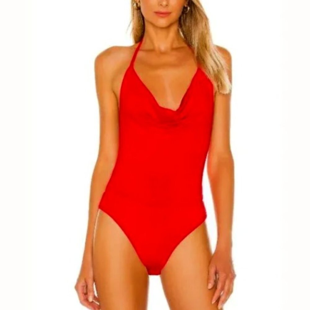Superdown Women's Nia Drape Front Bodysuit - XS